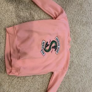 Riverdale Southside Serpent Sweatshirt Pink